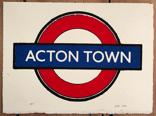 The beautiful Acton Town Tube sign
