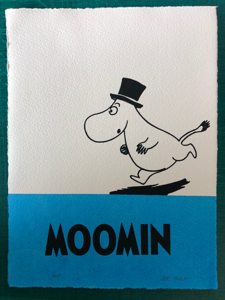 Moominpappa runs (with shadow)