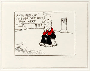 The very first Oor Wullie and The Broons panels