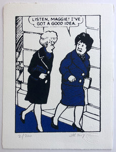 Four new screenprints of The Broons