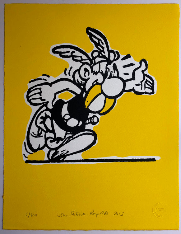 Asterix screenprinted for the first time