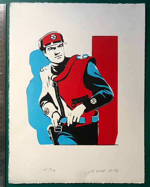 Captain Scarlet buckles up