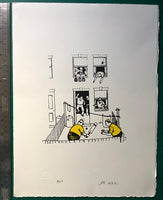 Heath Robinson's garden cricket