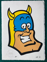 Bananaman's delighted (with something or other)