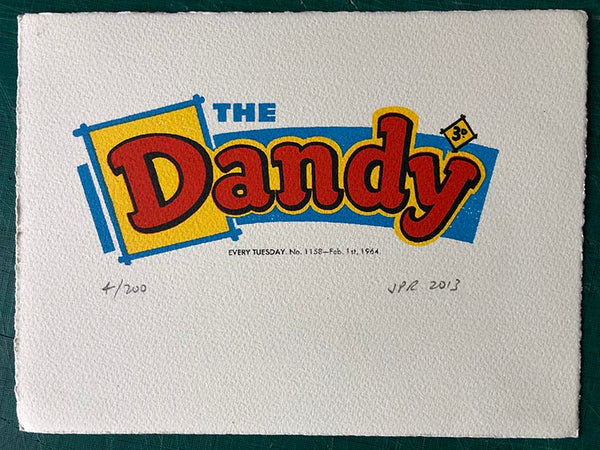 Beautiful 1970s design for The Dandy - it's just so lovely. A four-colour print.