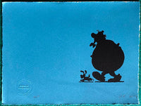 Obelix and Dogmatix go for a stroll. Just one available.
