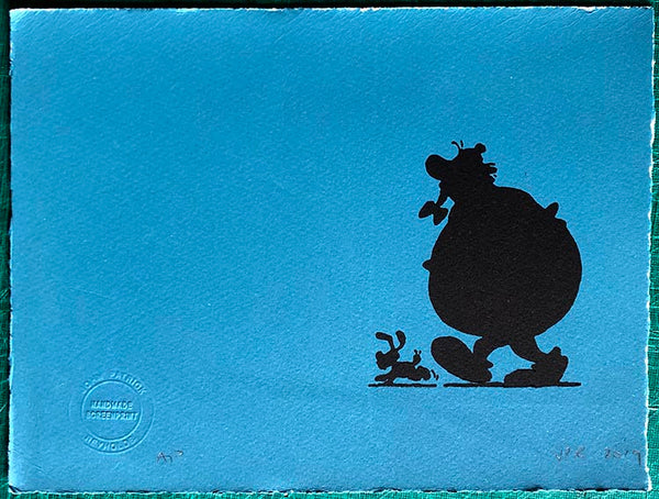 Obelix and Dogmatix go for a stroll. Just one available.