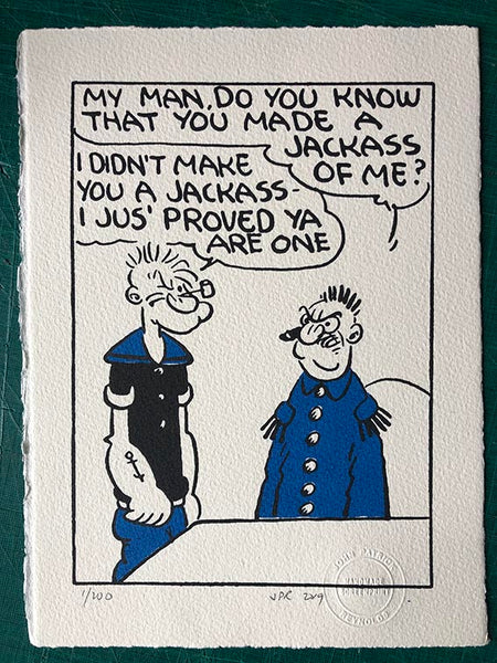 Popeye shows he's not afraid of pompous top brass