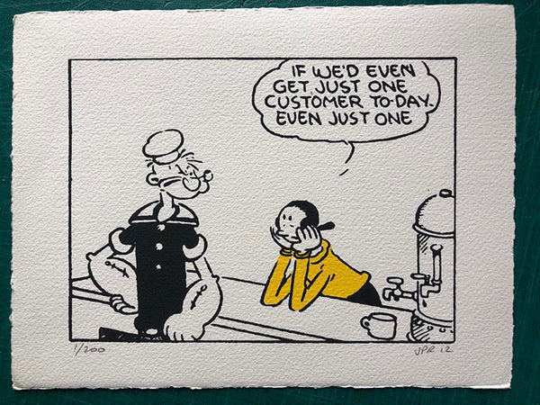 A forlorn Olive Oyl speaks for us all