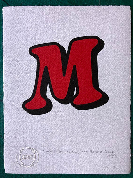 The M from Minnie the Minx in 1975