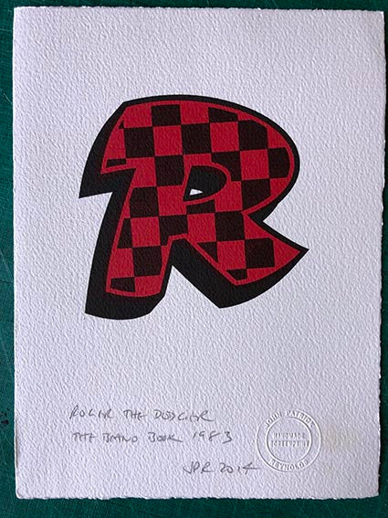 The R from Roger the Dodger 1983
