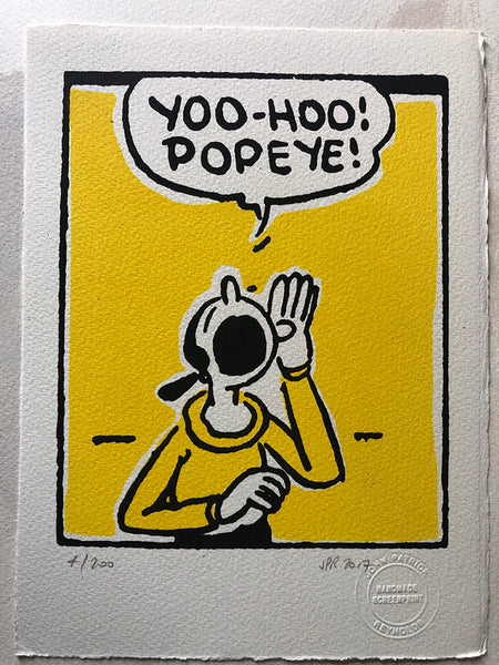Olive howls for Popeye