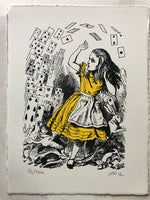 Alice startled by a lively pack of cards