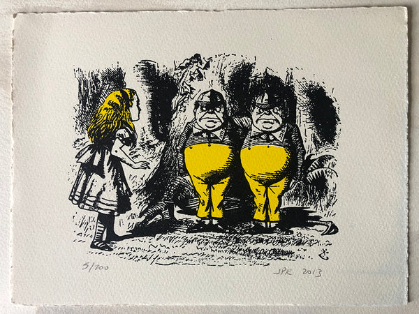 The Tweedle twins meet Alice