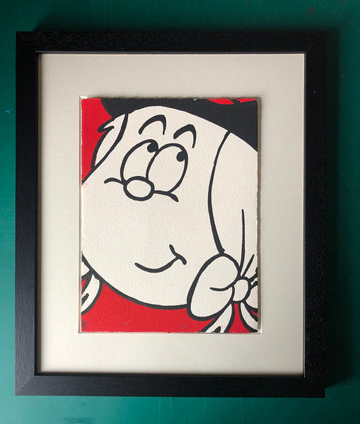 Minnie the Minx looking innocent - you can almost hear her say "Who, me?"