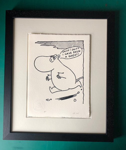 Moomin sees a ghost (It's the Moomins' 80th anniversary)