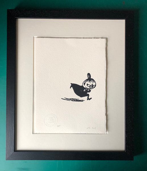 Moomins are 80! Little My in monochrome. I think she's my favourite