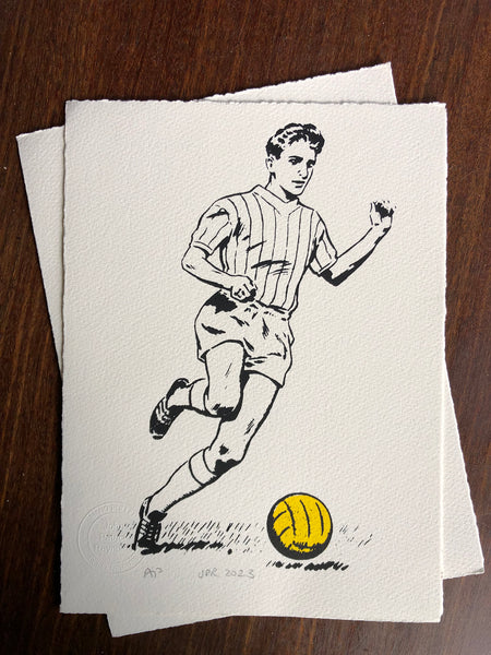 Denis Law, the footballer's footballer and Scots legend. From The Victor. Two available