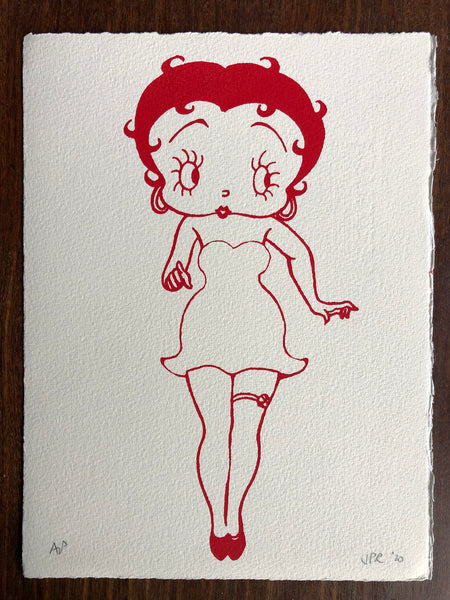 Betty Boop in red. Just one available