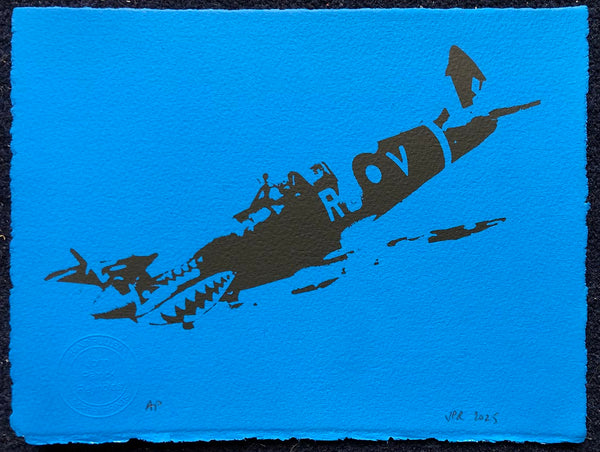 NEW: Shark face Spitfire (on blue)