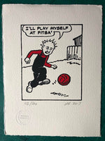 Oor Wullie plays himself at fitba