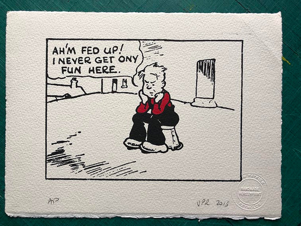The very first Oor Wullie panel, from 1936