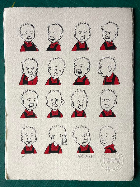 Oor Wullie's repertoire of faces