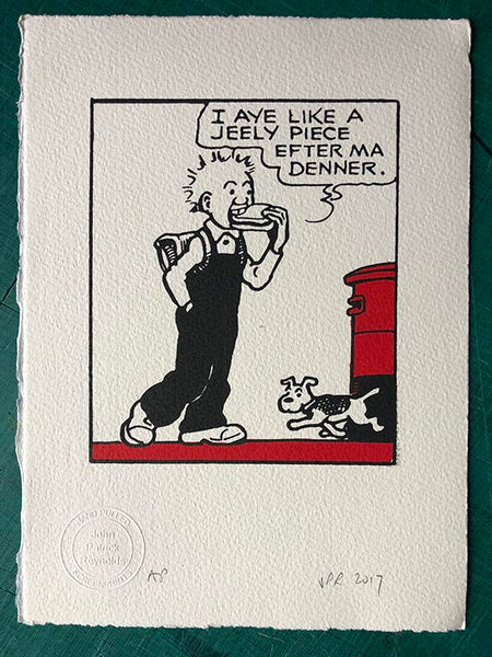 Oor Wullie and his jeely piece