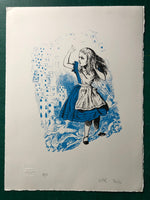 Alice and a shower of animated cards