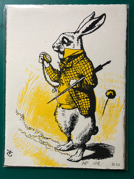The White Rabbit consults his fob watch