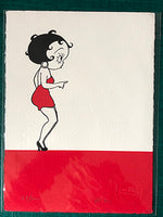 Betty Boop in a little red dress - two available