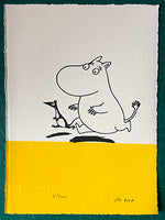 Moomintroll and his little black shadow