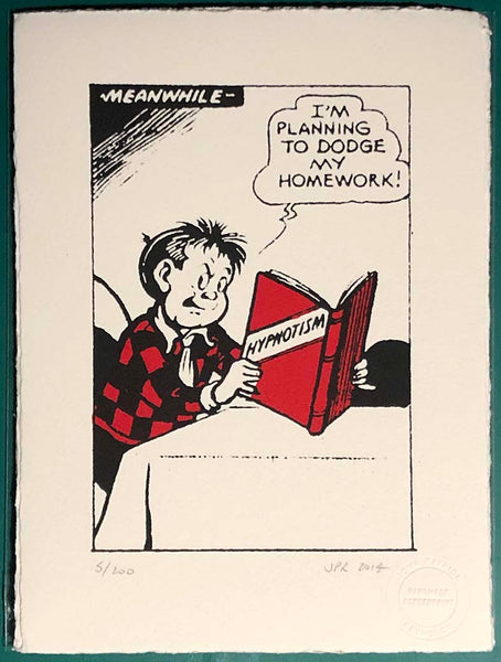 Roger the Dodger studies ways of avoiding studying