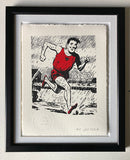 Alf Tupper (the runner's favourite and inspiration) trains in the rain (by the canal)