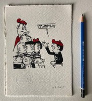 Bash Street's Danny urges his fellow Kids not to despair (yet). Practically Shakespearean