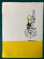 Asterix dances for joy (on a bright yellow bar). Just joyous. Just one left
