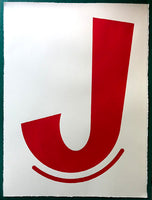 Enormous letter J