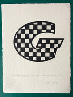 The Beano Letter G (in black and silver)