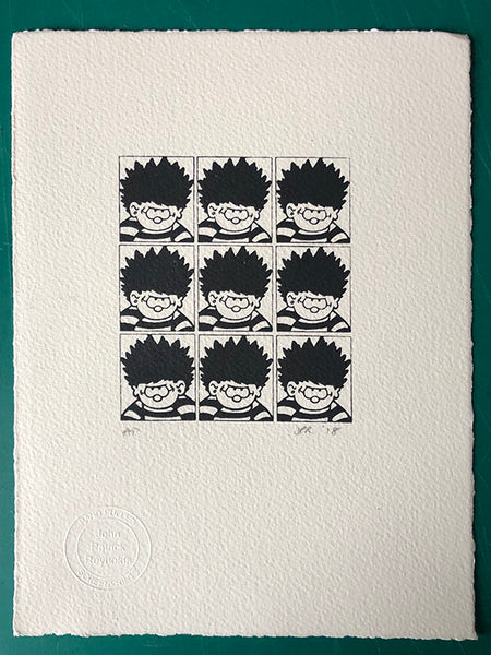 Dennis the Menace x9 (with a nod to Andy Warhol)