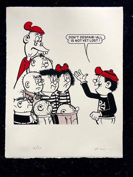 The Bash Street Kids: Danny urges the kids to keep the faith. Oh for an orator with a bit of vim!