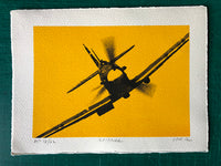 Spitfire head-on - yellow and black work very well. Discounted