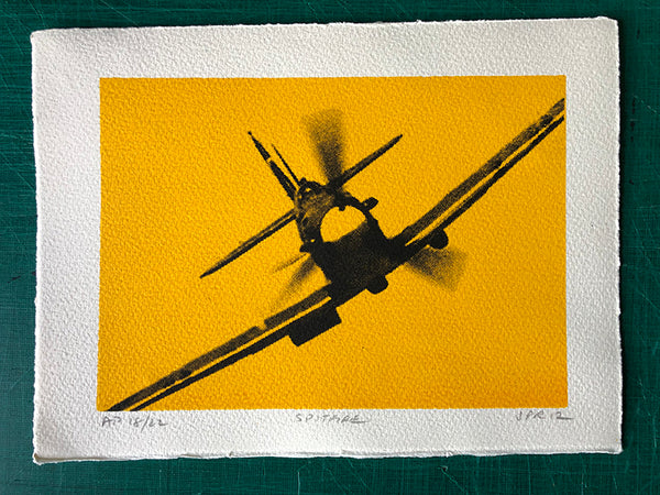 Spitfire head-on - yellow and black work very well. Discounted