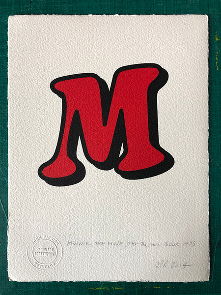 M from Minnie the Minx. On offer