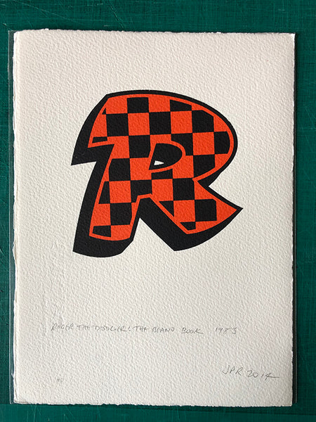 R from Roger the Dodger. On offer. Unmistakeable