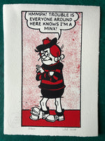 Minnie the Minx, with a classic complaint (withdrawn from range and discounted)