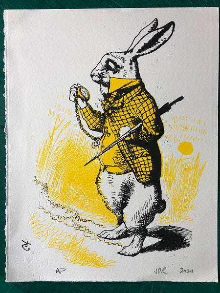 John Tenniel's White Rabbit (on white rather than off-white paper). One only.