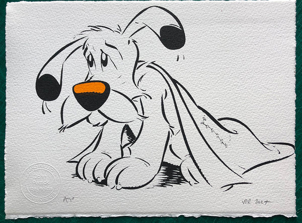 Dogmatix looks forlorn. With orange nose. One only.