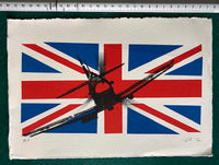Spitfire flies out of Union Jack (just one available)