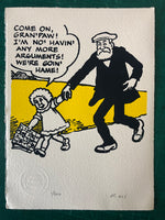 The Bairn stands no nonsense from Grandpa