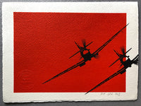 Two Spitfires bank together (one available)